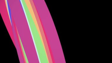 Yumuşak renkler düz 3d eğri gökkuşağı candy çizgi sorunsuz döngü soyut şekil animasyon arka plan yeni kalite evrensel hareket dinamik animasyonlu renkli neşeli video görüntüleri