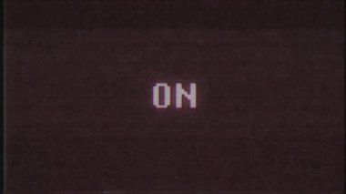 Retro videogame kelime metin bilgisayar tv arıza parazit gürültü ekran animasyon sorunsuz döngü yeni kalite evrensel vintage hareket dinamik animasyonlu arka plan renkli neşeli video m