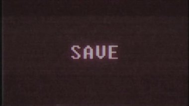 word metin bilgisayar tv arıza müdahale kaydet Retro video oyunu gürültü ekran animasyon sorunsuz döngü yeni kalite evrensel vintage hareket dinamik animasyonlu arka plan renkli neşeli video m