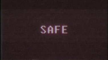 Retro video oyunu'anahtar kelime metni bilgisayar tv arıza parazit gürültü ekran animasyon sorunsuz döngü yeni kalite evrensel vintage hareket dinamik animasyonlu arka plan renkli neşeli video m