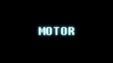 Retro video oyunu Motor kelime metin bilgisayar tv arıza parazit gürültü ekran animasyon sorunsuz döngü yeni kalite evrensel vintage hareket dinamik animasyonlu arka plan renkli neşeli video m