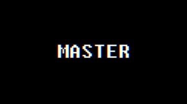 Retro video oyunu Master kelime metin bilgisayar tv arıza parazit gürültü ekran animasyon sorunsuz döngü yeni kalite evrensel vintage hareket dinamik animasyonlu arka plan renkli neşeli video m