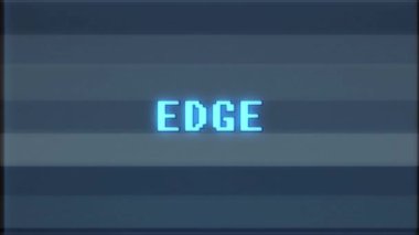 Retro videogame kenar word metin bilgisayar tv arıza parazit gürültü ekran animasyon sorunsuz döngü yeni kalite evrensel vintage hareket dinamik animasyonlu arka plan renkli neşeli video m