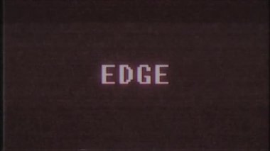 Retro videogame kenar word metin bilgisayar tv arıza parazit gürültü ekran animasyon sorunsuz döngü yeni kalite evrensel vintage hareket dinamik animasyonlu arka plan renkli neşeli video m