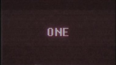 Retro video oyunu tek kelime metin bilgisayar tv arıza parazit gürültü ekran animasyon sorunsuz döngü yeni kalite evrensel vintage hareket dinamik animasyonlu arka plan renkli neşeli video m