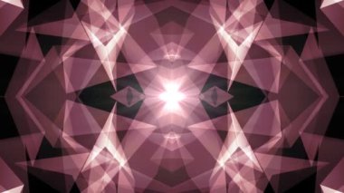 Soyut simetrik kırmızı poligon şekil net parlak bulut animasyon arka plan yeni kalite Dinamik teknoloji hareket renkli video görüntüleri