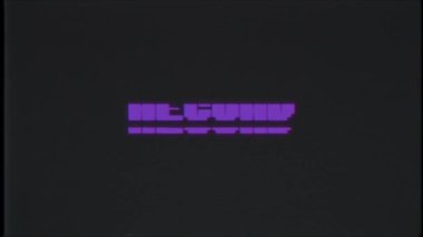 Retro video oyunu kayıt kelime metin bilgisayar tv arıza parazit gürültü ekran animasyon sorunsuz döngü yeni kalite evrensel vintage hareket dinamik animasyonlu arka plan renkli neşeli video m