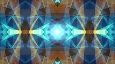 Soyut simetrik mavi sarı çokgen şekli net parlak bulut animasyon arka plan yeni kalite Dinamik teknoloji hareket renkli video görüntüleri
