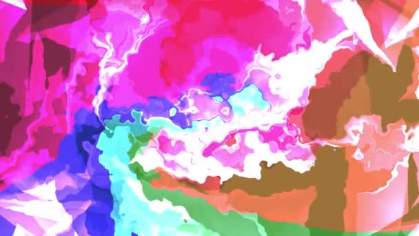 Digitální turbulentní energie neon Rainbow Malování oblak měkké pohybující mává animace pozadí nové jedinečné kvality umění stylové barevné radostné pohodě pěkný pohyb dynamické krásné video záznam — Stock video