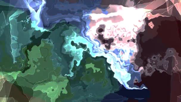 Digitální turbulentní energie neon Rainbow Malování oblak měkké pohybující mává animace pozadí nové jedinečné kvality umění stylové barevné radostné pohodě pěkný pohyb dynamické krásné video záznam — Stock video