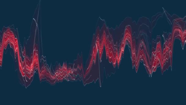 Digitala turbulenta energi neon rosa färg moln mjuk flyttar viftande animation bakgrund nya unika kvalitet konst eleganta färgstarka glada cool trevlig motion dynamiska vackra videofilmer — Stockvideo