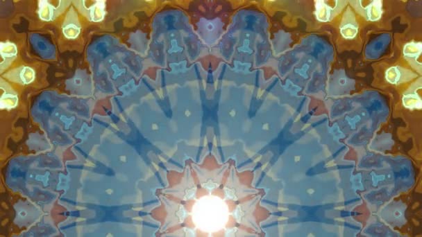 Digital simétrico néon em movimento brilhante animação fundo nova qualidade única arte elegante colorido alegre legal agradável movimento dinâmico belo vídeo — Vídeo de Stock
