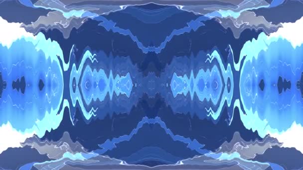 Digitale symmetrische energie neon Blue bewegende glanzende animatie achtergrond nieuwe unieke kwaliteit kunst stijlvolle kleurrijke vrolijke cool leuk beweging dynamische prachtige videobeelden — Stockvideo