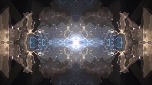 Digitale symmetrische Energie Neon bewegte glänzende Animation Hintergrund neue einzigartige Qualität Kunst stilvoll bunt fröhlich cool schöne Bewegung dynamisch schöne Videomaterial — Stockvideo
