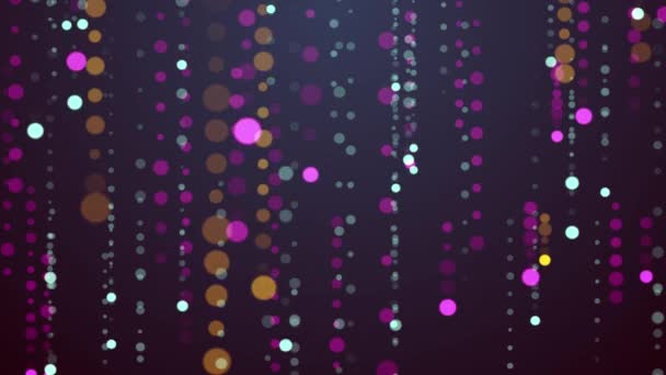 Festlig cirklar regn animation bakgrund ny kvalitet forma universella rörelse dynamiska animerad färgglada joyful holiday musikvideo footage — Stockvideo