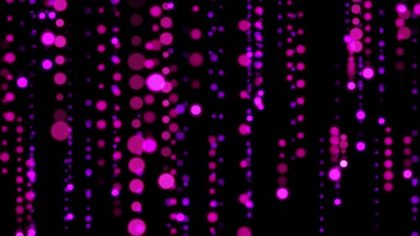 Slavnostní kruhy déšť animace pozadí nové kvalitní tvar univerzální motion dynamický animovaný barevné radostné dovolené hudební video záběry — Stock video