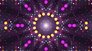 süs geometrik caleidoscope yıldızlı hareketli desen animasyon yeni kalite evrensel hareket dinamik animasyonlu renkli neşeli dans müzik video görüntüleri döngü..