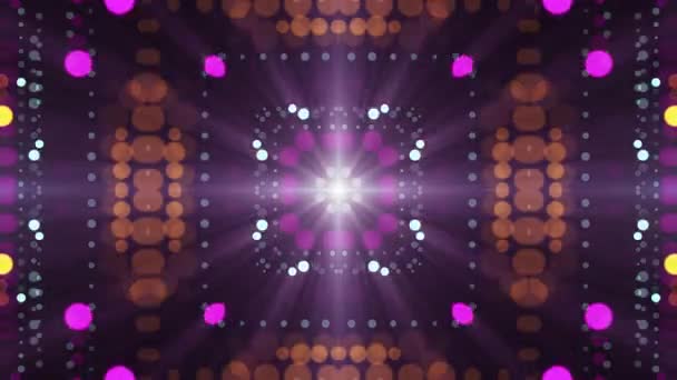 Dekorativní osvětlení kaleidoskopický etnické kmenové psychedelické symetricky animace pozadí nové kvalitní retro vinobraní dovolená nativní univerzální pohyb dynamické Super pěkné radostné hudební video — Stock video