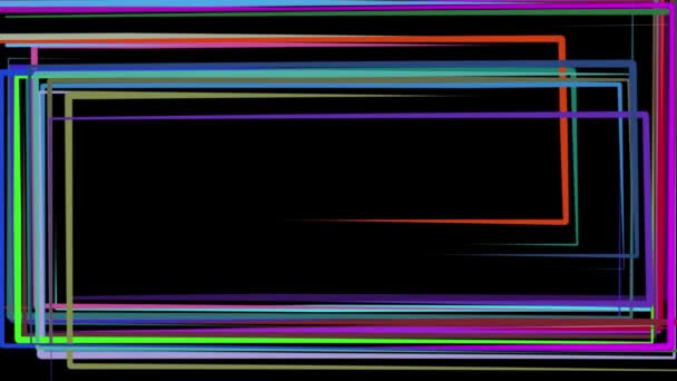 Abstrato cor do arco-íris desenhado linhas elegantes listras belo animação fundo Nova qualidade movimento universal dinâmico animado colorido alegre música vídeo footage — Vídeo de Stock