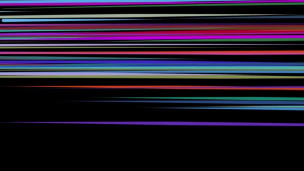 Absztrakt szivárványos színes csíkos elegáns vonalait gyönyörű animáció háttér új minőségi egyetemes mozgás dinamikus animációs színes vidám zene video felvétel — Stock videók