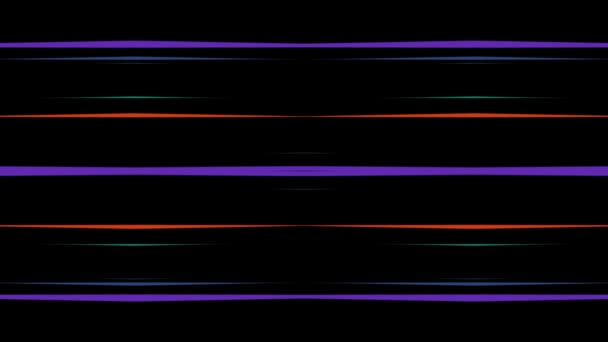 Abstracte regenboog kleur getekende elegante lijnen strepen prachtige animatie achtergrond nieuwe kwaliteit universele beweging dynamische geanimeerde kleurrijke vrolijke muziek video beelden — Stockvideo