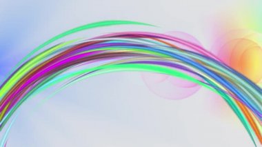 Soyut gökkuşağı güzel animasyon arka plan yeni kalite evrensel hareket dinamik animasyon renkli neşeli müzik video görüntüleri çizilmiş zarif hatları çizgili renk