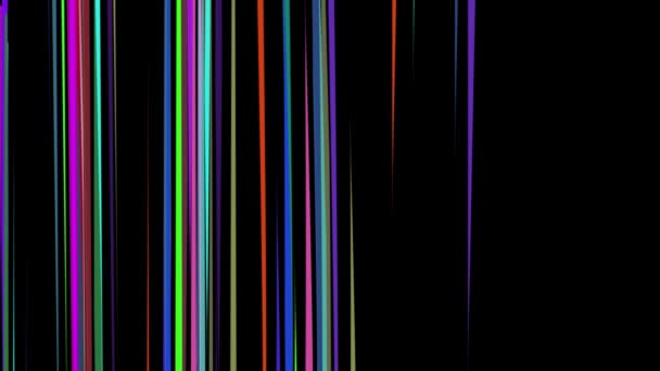 Abstrait arc-en-ciel couleur dessiné lignes élégantes rayures beau fond d'animation Nouvelle qualité mouvement universel dynamique animé coloré joyeux clip vidéo — Video