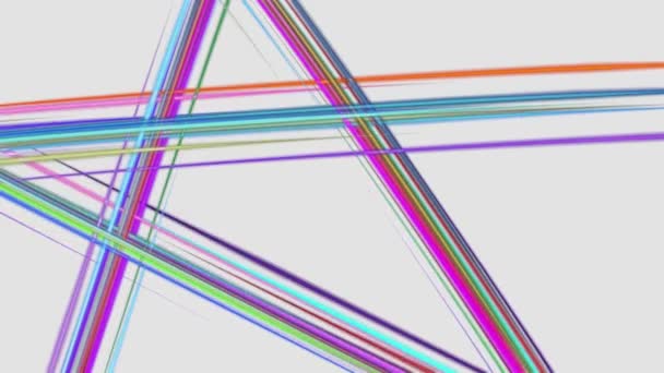 Abstrakta rainbow färg ritade eleganta linjer ränder vackra animering bakgrunden nya kvalitet universella rörelse dynamisk animerad färgglada joyful musik video film — Stockvideo