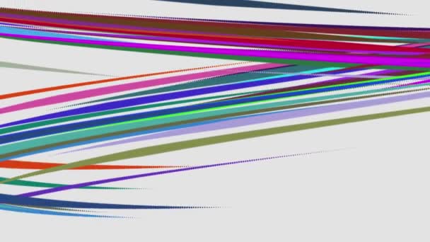 Astratto arcobaleno colore disegnato linee eleganti strisce bella animazione sfondo Nuova qualità universale movimento dinamico animato colorato gioioso video musicale — Video Stock