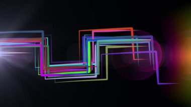 Soyut gökkuşağı güzel animasyon arka plan yeni kalite evrensel hareket dinamik animasyon renkli neşeli müzik video görüntüleri çizilmiş zarif hatları çizgili renk