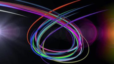 Soyut gökkuşağı güzel animasyon arka plan yeni kalite evrensel hareket dinamik animasyon renkli neşeli müzik video görüntüleri çizilmiş zarif hatları çizgili renk