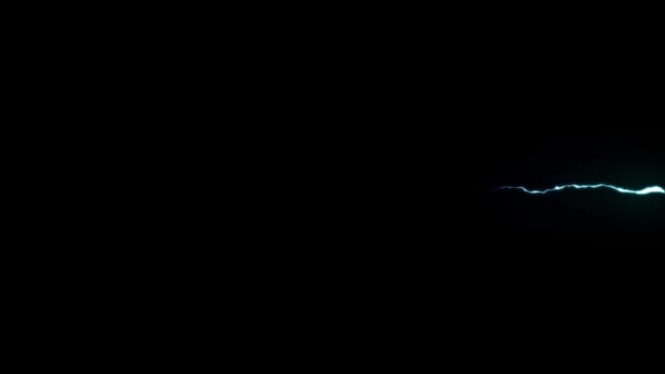 Big Blue Lightning heart pulse seamless loop animation background new quality unique nature light effect video footage — Stock Video