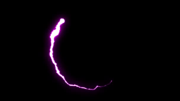 Loopable PURPLE neon Lightning bolt STAR symbol shape flight on black  background animation new quality unique nature light effect video footage —  Stock Video © SBI #202060620