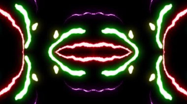 süs Gökkuşağı Yıldırım ışık kaleydoskop desen animasyon loopable yeni kalite retro vintage tatil doğal renkli evrensel hareketli dinamik neşeli müzik video