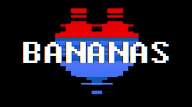 piksel kalp muz kelime metin aksaklık girişim ekran sorunsuz döngü animasyon arka plan yeni dinamik retro vintage neşeli renkli video görüntüleri