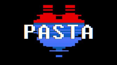 piksel kalp kelime metin aksaklık girişim sorunsuz döngü animasyon arka plan yeni dinamik retro vintage neşeli renkli video görüntüleri