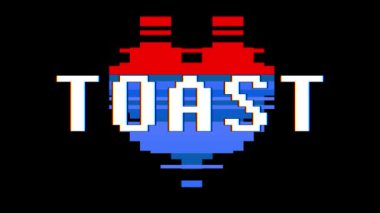 piksel kalp Alabama kelime metin aksaklık girişim ekran sorunsuz döngü animasyon arka plan yeni dinamik retro vintage neşeli renkli video görüntüleri