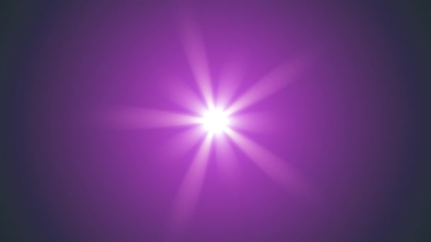 Centrální hvězda zářit rotující optické čočky světlice lesklé bokeh bezešvé smyčka animace umění pozadí - nové kvalitní přirozené osvětlení lampy paprsky efekt dynamické barevné světlé video záběrů