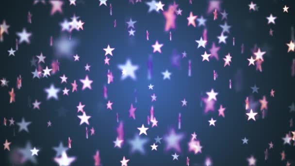 Estrelas brilhantes movimento aleatório desvanecimento animação luz fundo animação nova qualidade vintage movimento universal dinâmico animado colorido alegre feriado música legal vídeo metragem — Vídeo de Stock