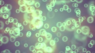 dolar işareti rasgele float animasyon arka plan yeni kalite retro vintage harfler numaraları finans neşeli video görüntüleri