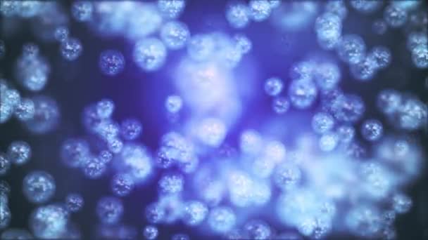 Willekeurige vliegende fading abstract bubbels moleculen in kleur milieu animatie achtergrond nieuwe kwaliteit universele beweging dynamische geanimeerde kleurrijke vrolijke cool video-opnames — Stockvideo