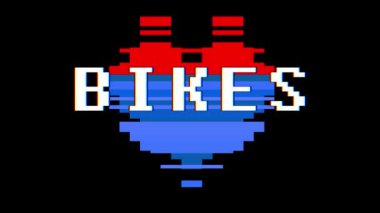 piksel kalp Bisiklet kelime metin aksaklık girişim ekran sorunsuz döngü animasyon arka plan yeni dinamik retro vintage neşeli renkli video görüntüleri