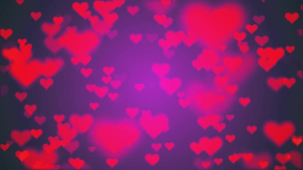 beaucoup de forme de coeur comme icône mouvement aléatoire décoloration animation fond Nouvelle qualité unique mouvement universel dynamique coloré joyeuse danse musique vacances vidéo 