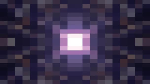 Blok van de abstracte pixel verplaatsen van naadloze loops animatie achtergrond nieuwe kwaliteit universele beweging dynamische geanimeerde retro vintage kleurrijke vrolijke dans muziek video beelden — Stockvideo