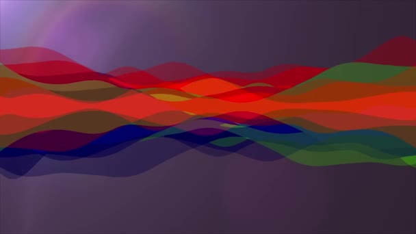 Zacht wuivende abstracte kleur schilderen zachte stroom animatie achtergrond nieuwe kwaliteit dynamische kunst beweging kleurrijke cool leuke mooie videobeelden — Stockvideo