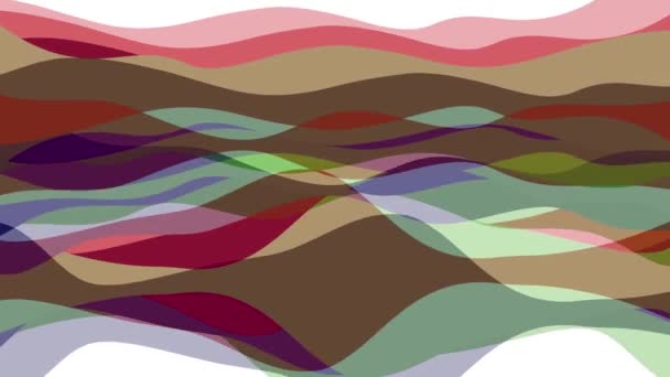 Suave ondeando abstracto color pintura suave flujo animación fondo nueva calidad dinámico arte movimiento colorido fresco bonito vídeo — Vídeo de stock