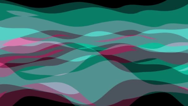 Weiche winkende abstrakte Farbmalerei sanfter Fluss Animation Hintergrund neue Qualität dynamische Kunst Bewegung bunt cool schön schöne Videomaterial — Stockvideo