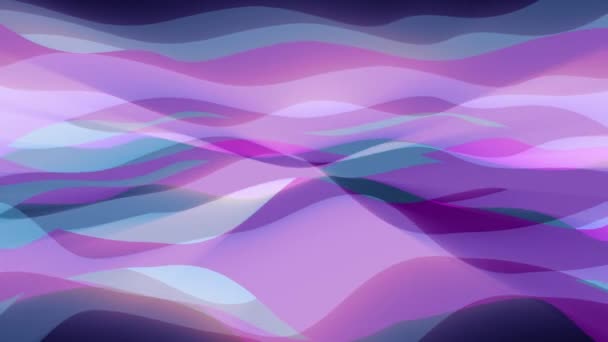 Soft waving abstract shiny color painting gentle flow animation background new quality dynamic art motion colorful cool nice beautiful video footage — Stock Video
