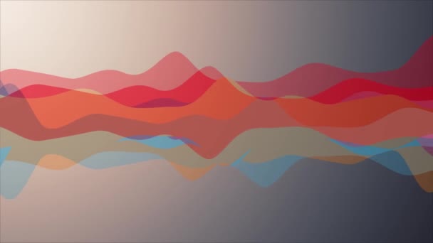Suave ondeando abstracto color pintura suave flujo animación fondo nueva calidad dinámico arte movimiento colorido fresco bonito vídeo — Vídeos de Stock