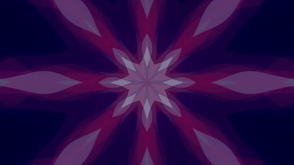 Ornamentale Kaleidoskop bewegte Form Muster Animation Hintergrund nahtlose Schleife neue Qualität retro vintage Urlaub Form bunt universelle Bewegung dynamisch animierte freudige Musik Videoaufnahmen — Stockvideo